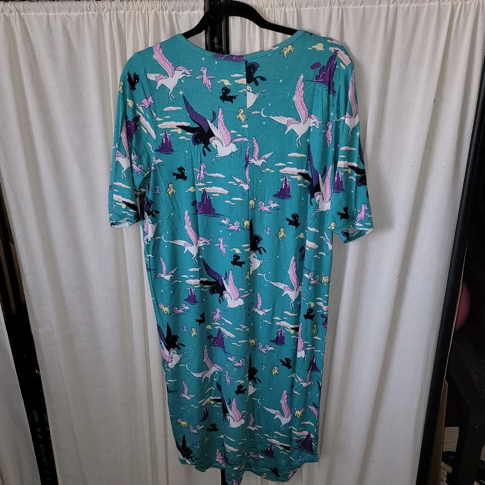 Torrid Disney women's plus size 1 Fantasia unicorns Pegasus t-shirt dress, NWT - Picture 4 of 4